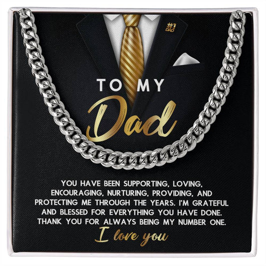 Cuban Link Chain Gift For Dad - Through The Years