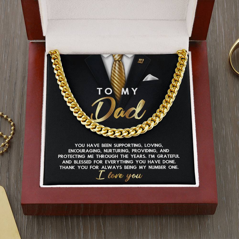 Cuban Link Chain Gift For Dad - Through The Years