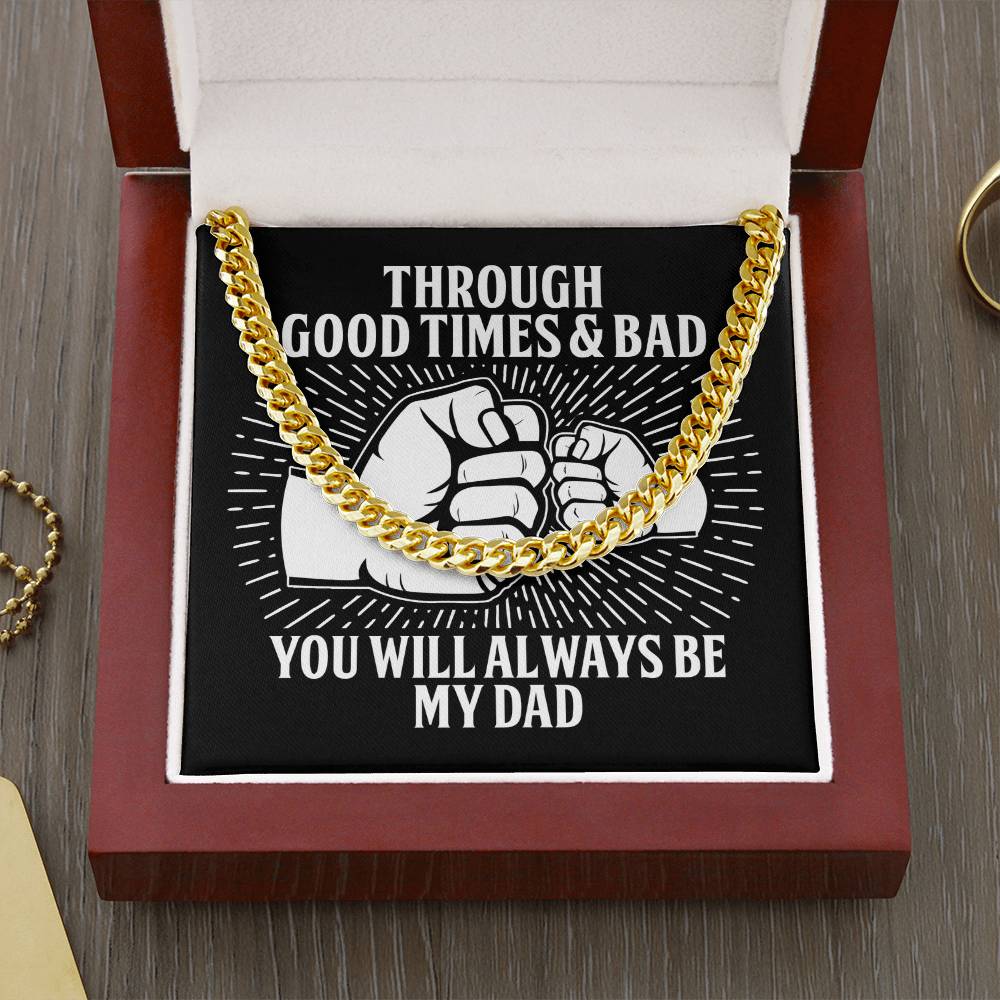 Cuban Link Chain Gift For Dad - Be My Dad