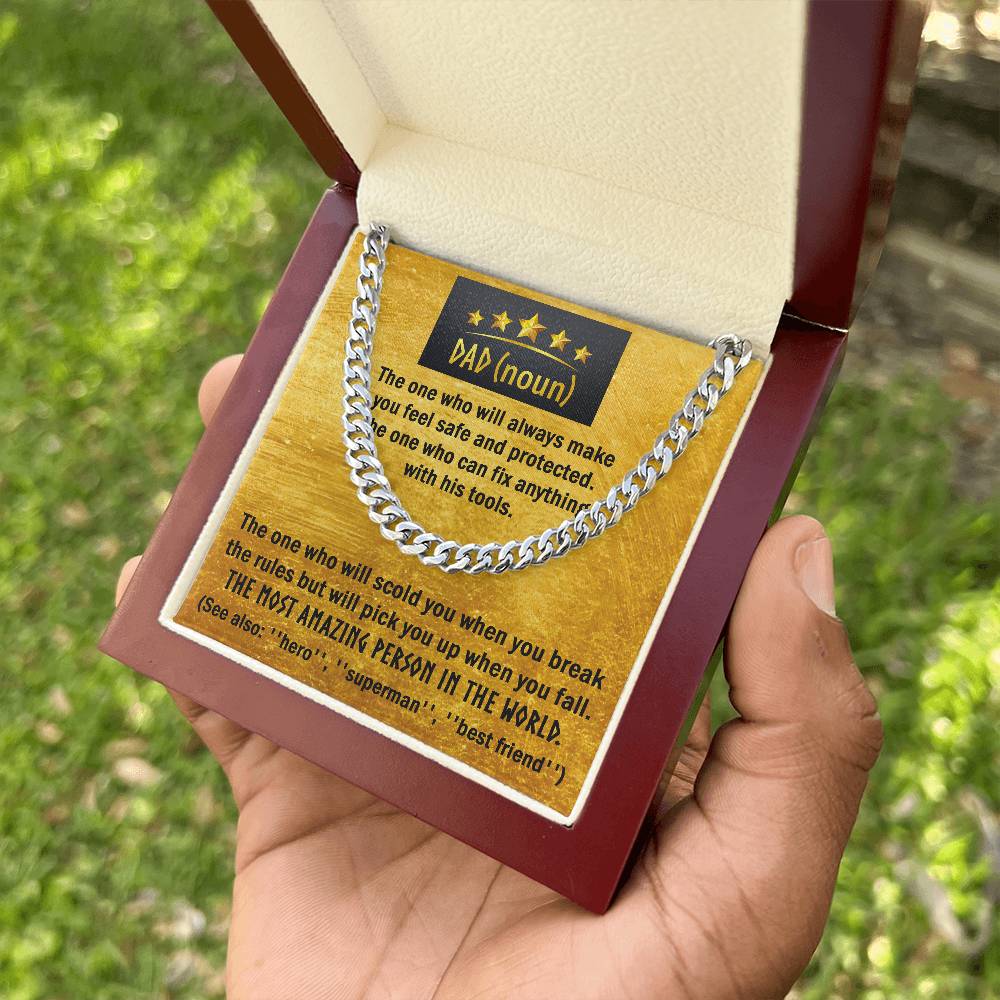 Cuban Link Chain Gift For Dad - The One
