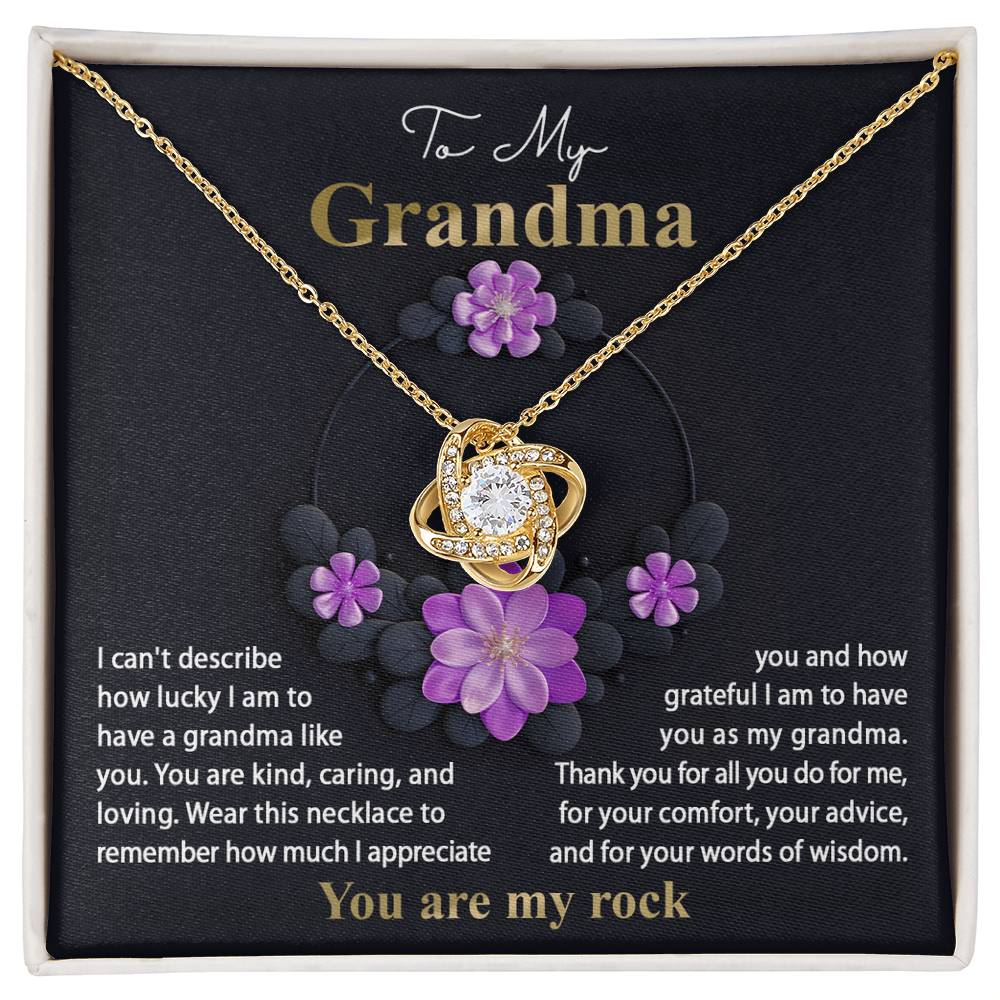 Necklace Gift For Grandma - Words Of Wisdom