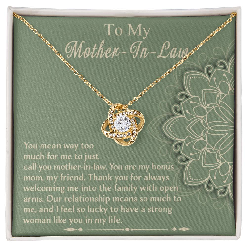 Necklace Gift For Mother In Law - A Strong Woman
