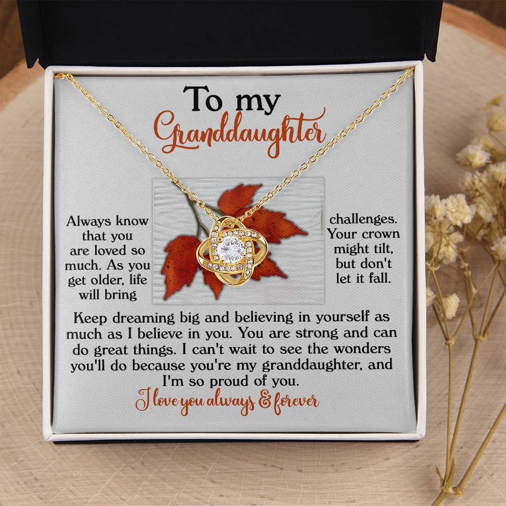 Necklace Gift For Granddaughter - Do Great Things