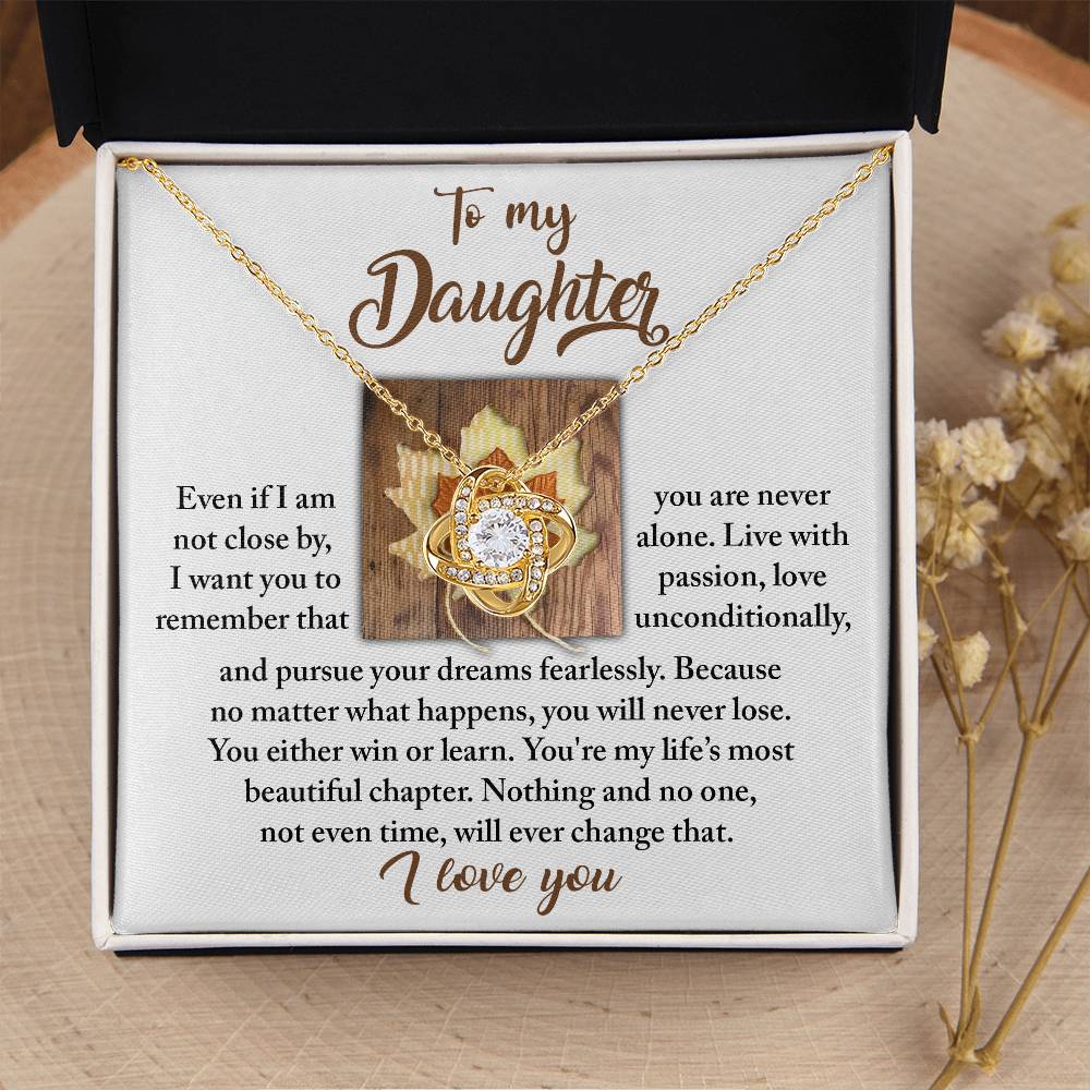 Necklace Gift For Daughter - Live With Passion