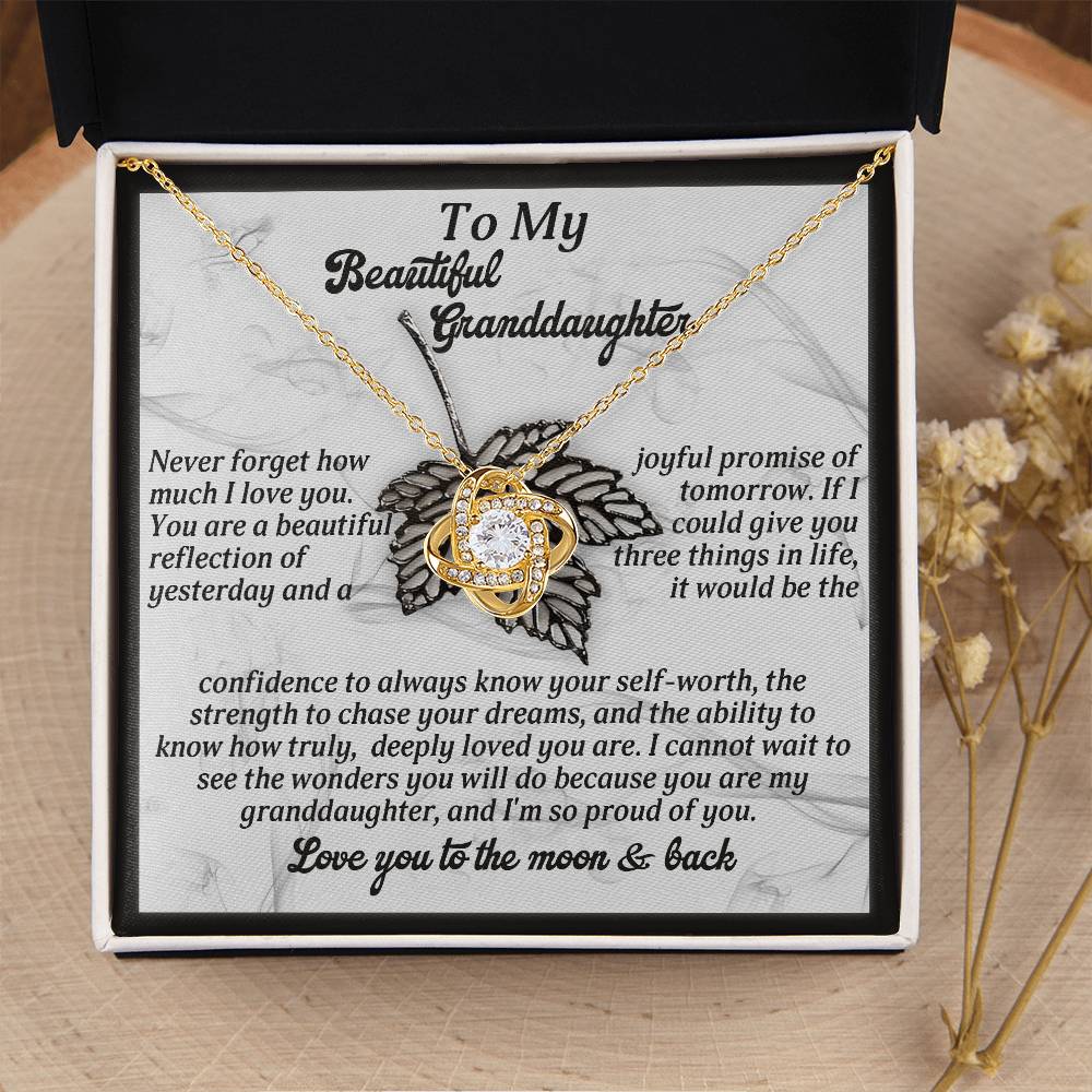 Necklace Gift For Granddaughter - Deeply Loved