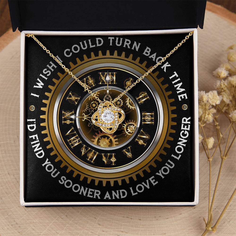 Necklace Wedding Gift For Wife - Turn Back Time