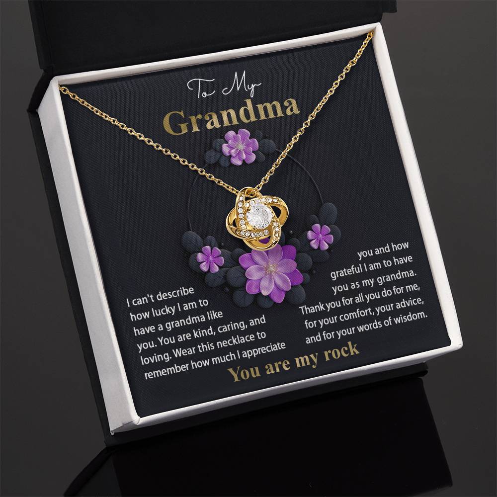 Necklace Gift For Grandma - Words Of Wisdom