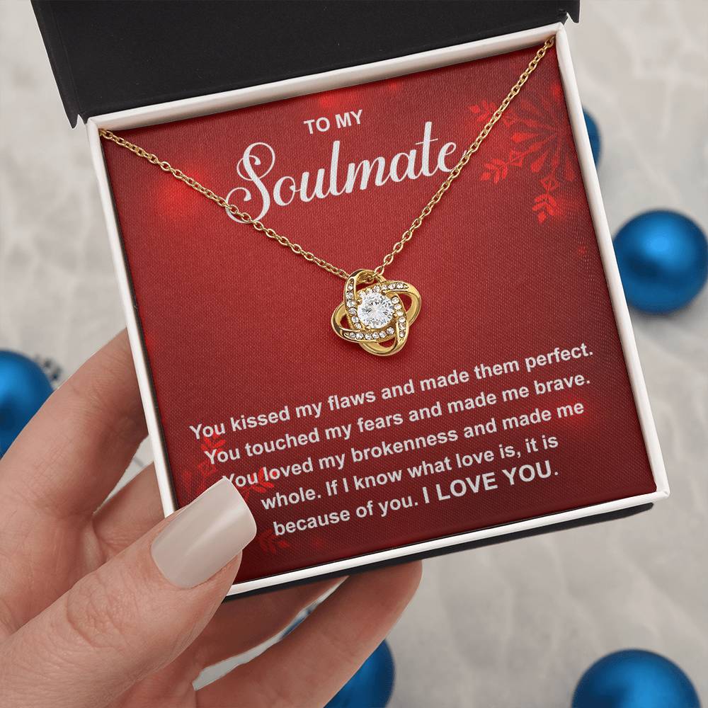 Necklace Gift For Soulmate - Because of You