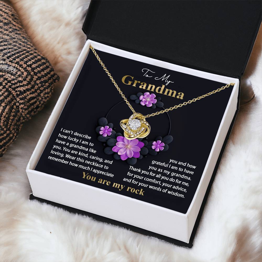 Necklace Gift For Grandma - Words Of Wisdom