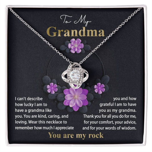 Necklace Gift For Grandma - Words Of Wisdom