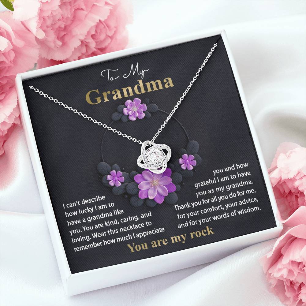 Necklace Gift For Grandma - Words Of Wisdom