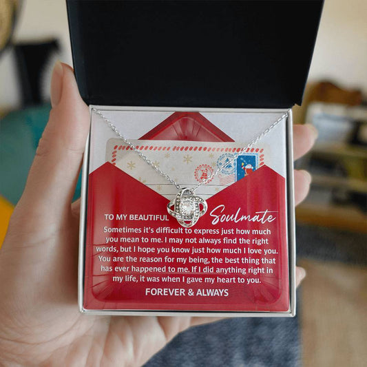 Necklace Gift For Soulmate - Right Words