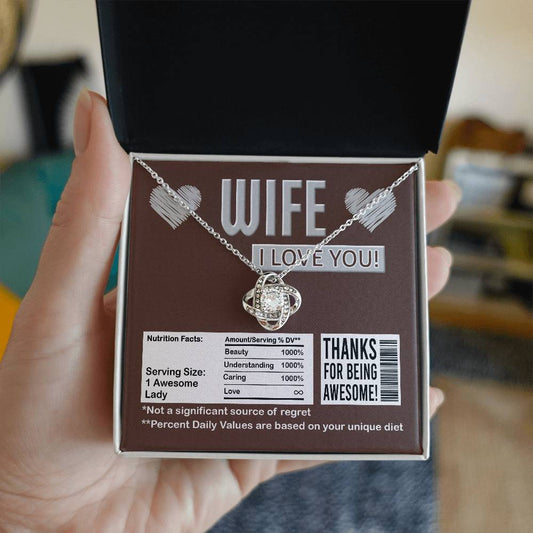 Necklace Gift For Wife - Nutrition Facts