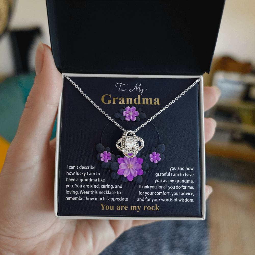 Necklace Gift For Grandma - Words Of Wisdom