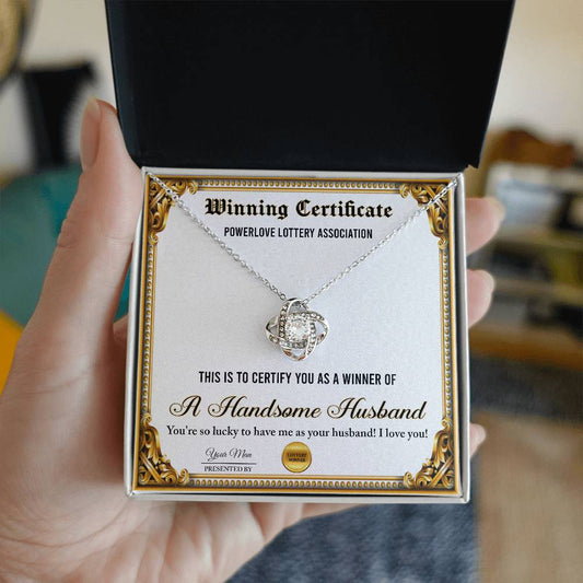 Necklace Gift For Wife - Winning Certificate