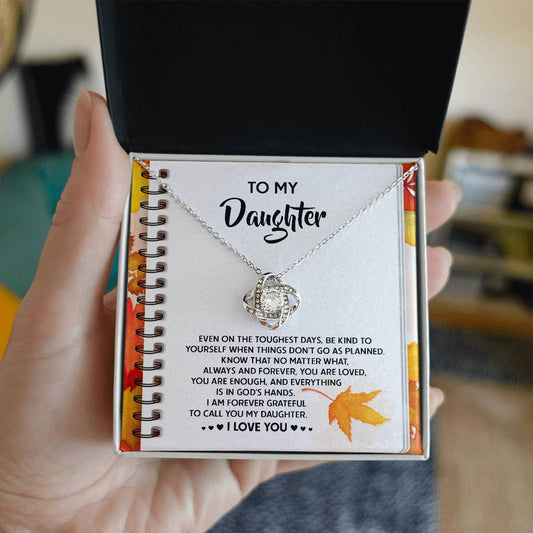 Necklace Gift For Daughter - In God's Hands