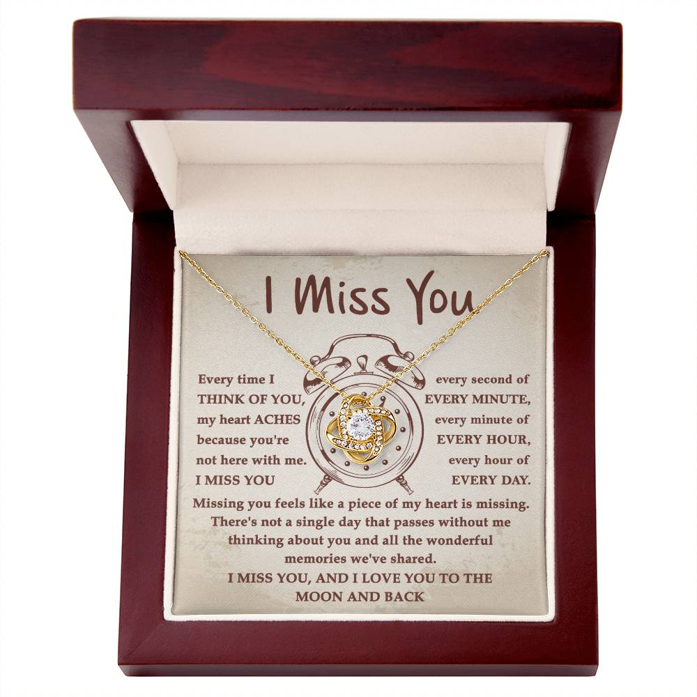 Gift For Long-Distance Girlfriend or Wife - I Miss You Every Second