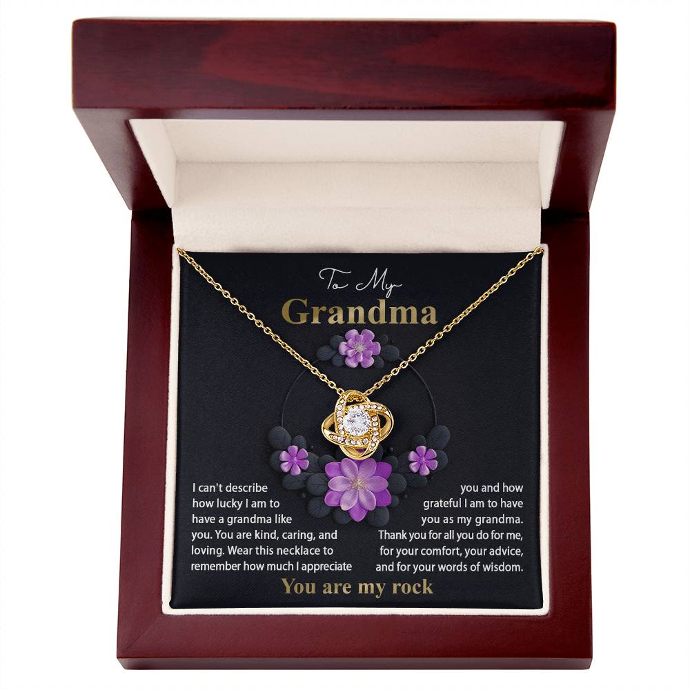 Necklace Gift For Grandma - Words Of Wisdom