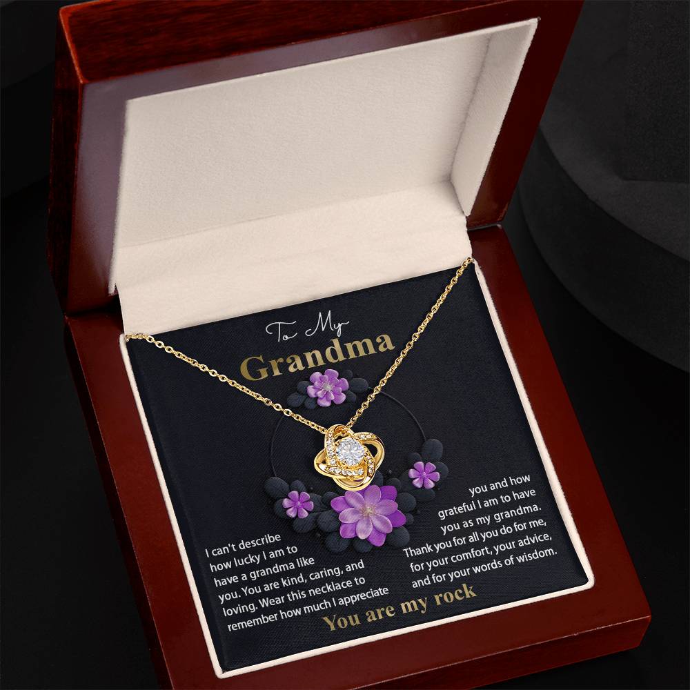 Necklace Gift For Grandma - Words Of Wisdom