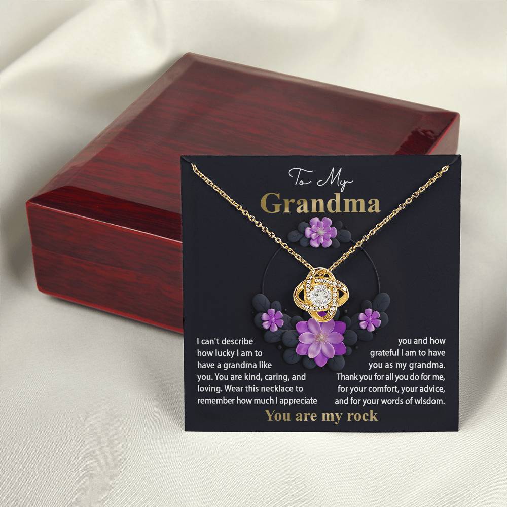 Necklace Gift For Grandma - Words Of Wisdom