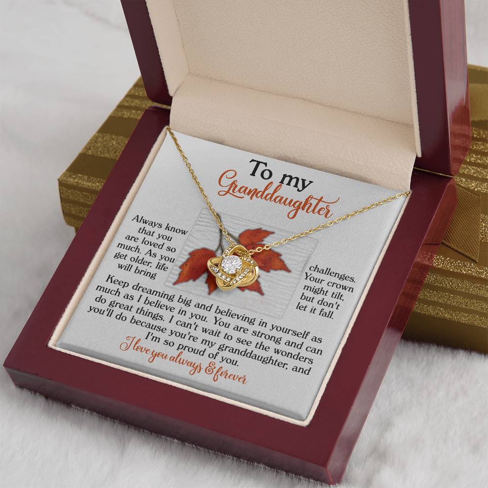 Necklace Gift For Granddaughter - Do Great Things