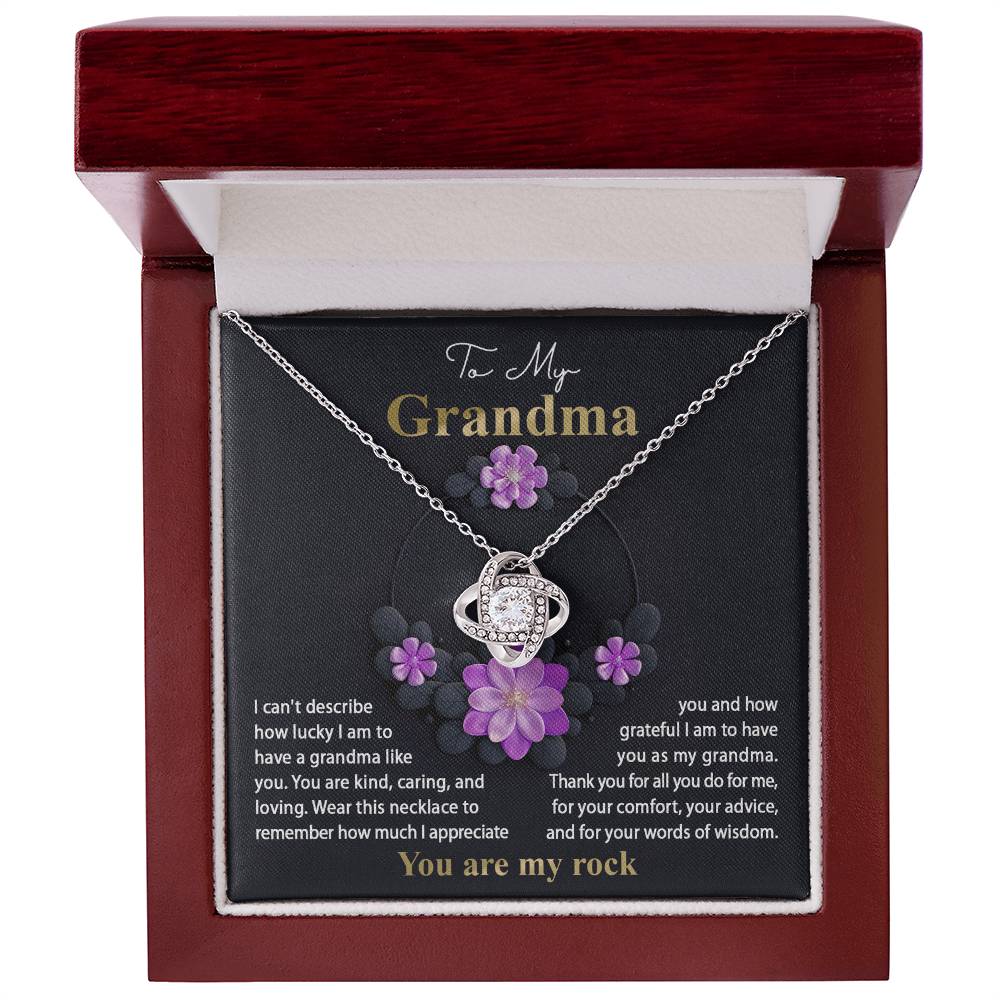 Necklace Gift For Grandma - Words Of Wisdom