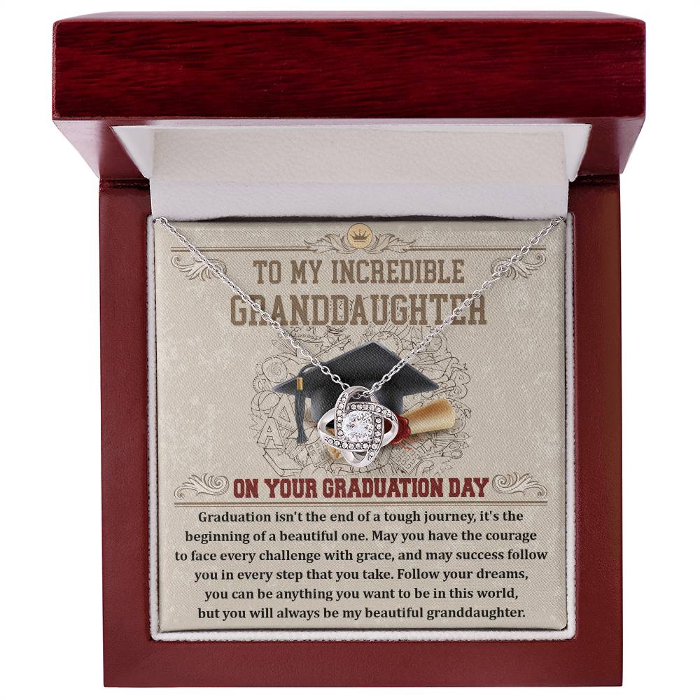 Necklace Gift For Granddaughter - Your Graduation Day