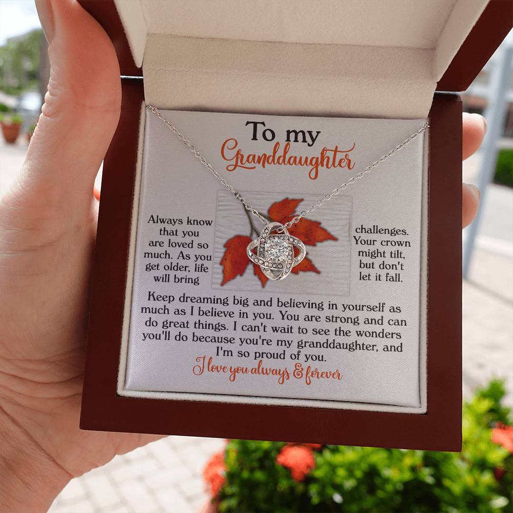 Necklace Gift For Granddaughter - Do Great Things