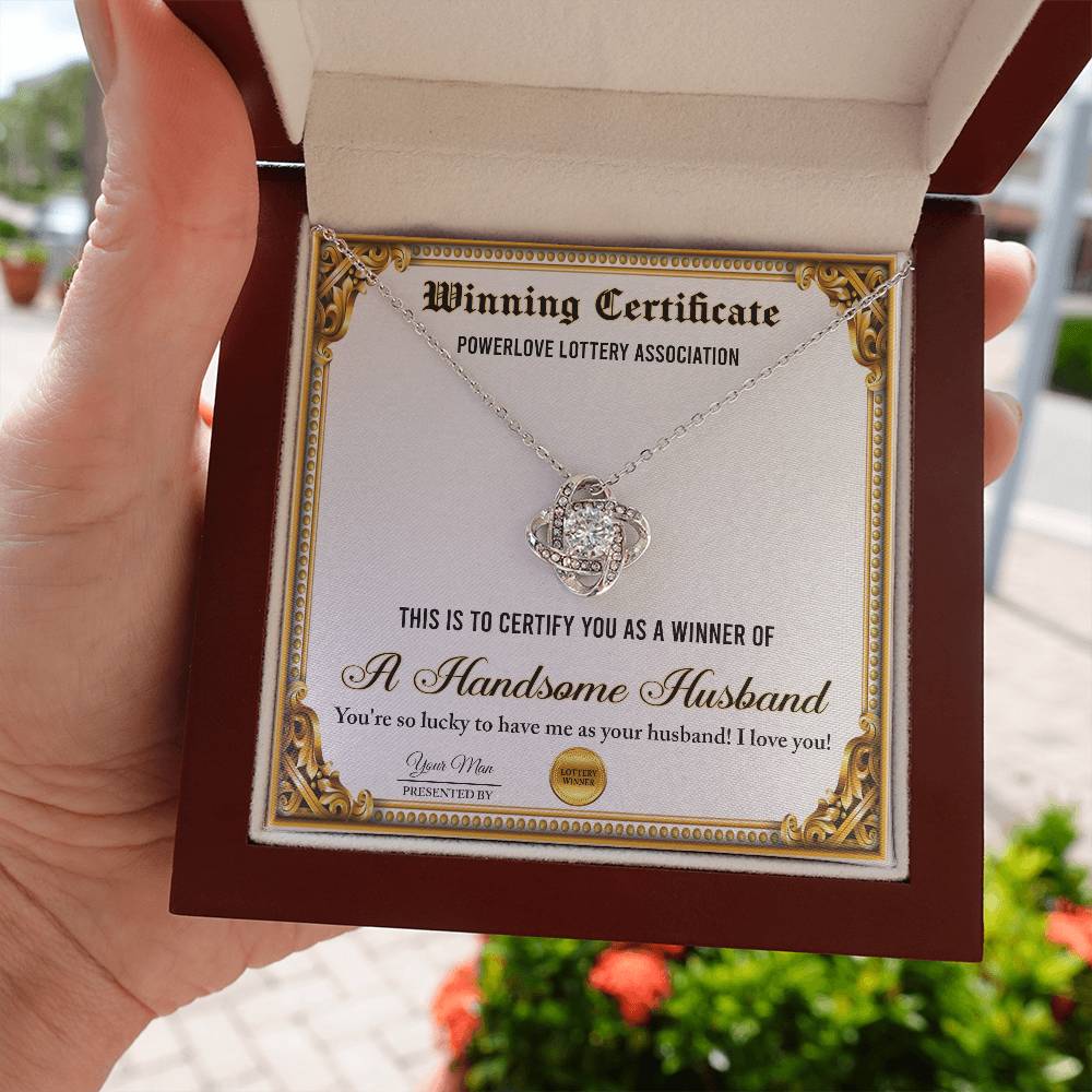 Necklace Gift For Wife - Winning Certificate