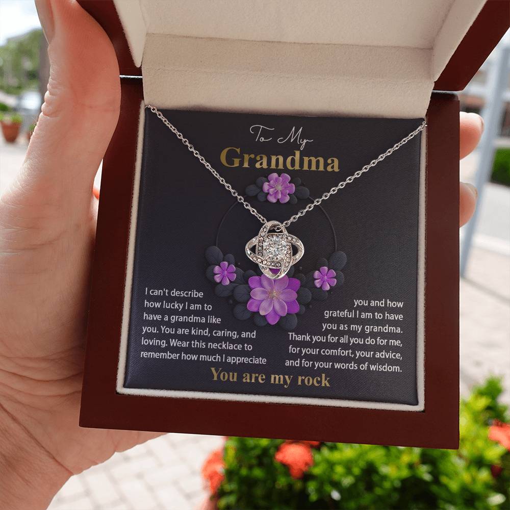 Necklace Gift For Grandma - Words Of Wisdom