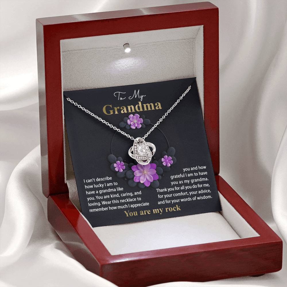 Necklace Gift For Grandma - Words Of Wisdom