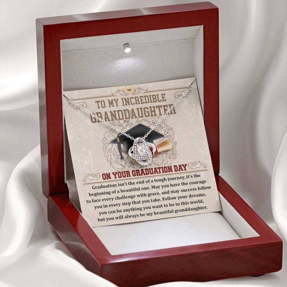 Necklace Gift For Granddaughter - Your Graduation Day