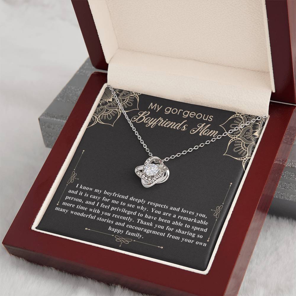 Necklace Gift For Boyfriend's Mom - Happy Family