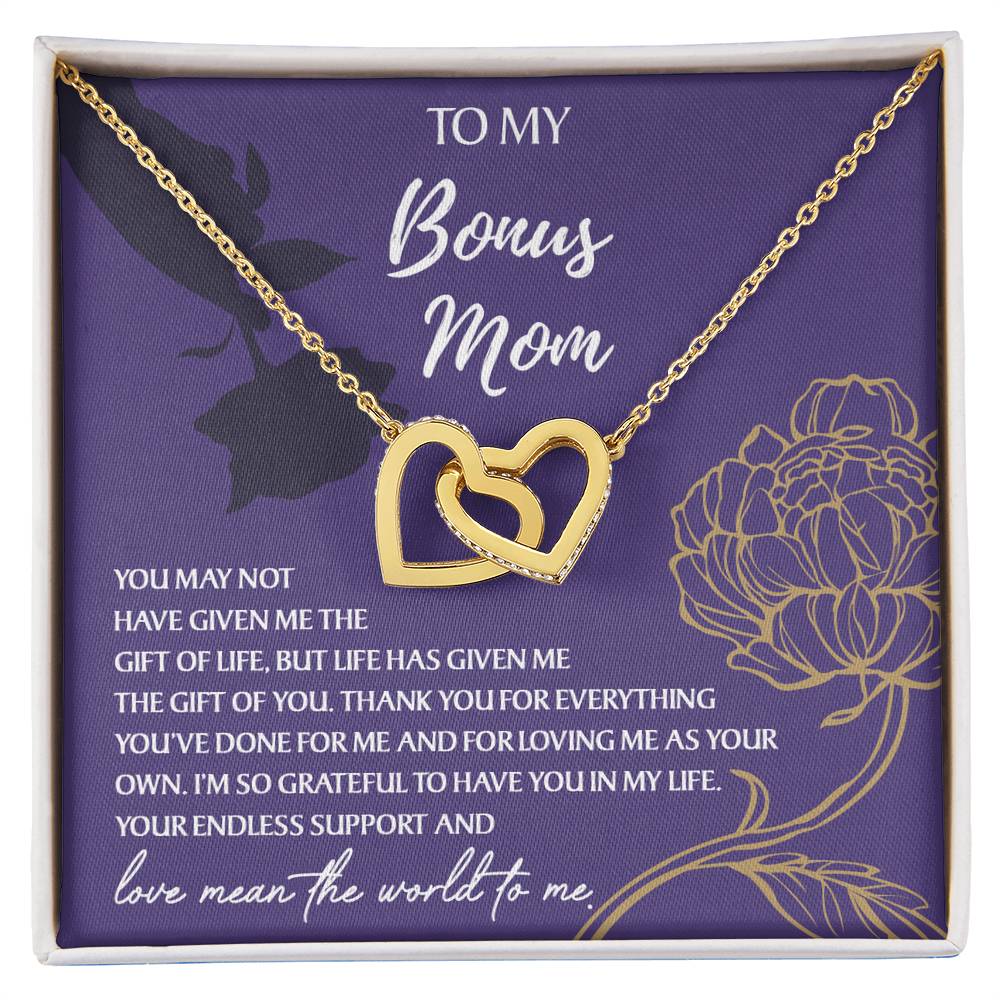 Necklace Gift For Bonus Mom - Endless Support