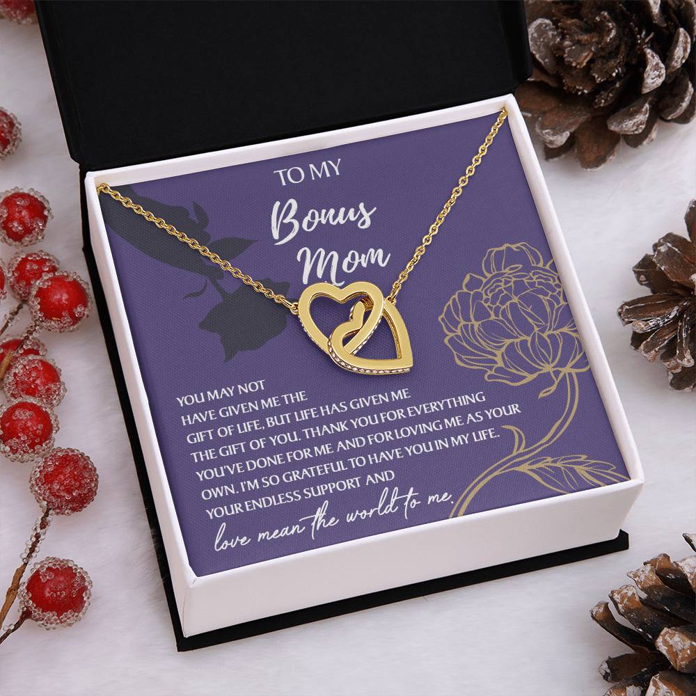 Necklace Gift For Bonus Mom - Endless Support