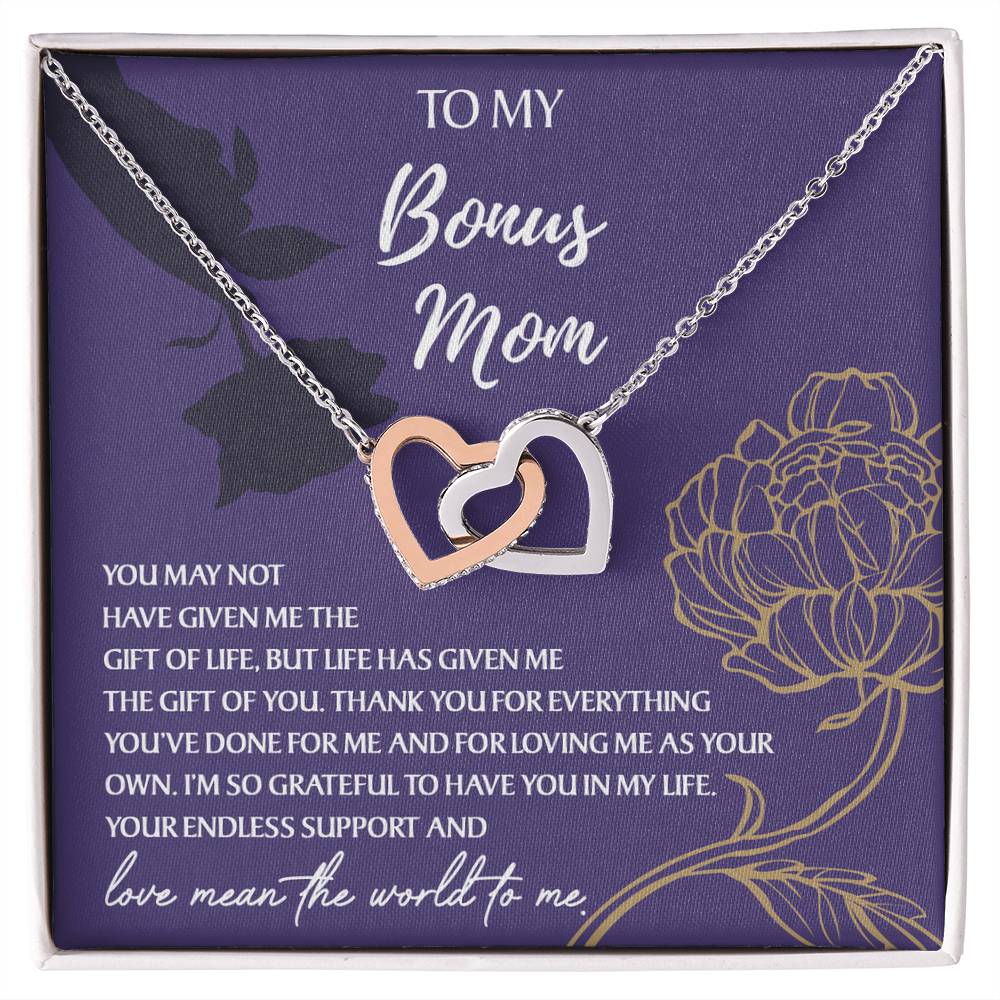 Necklace Gift For Bonus Mom - Endless Support