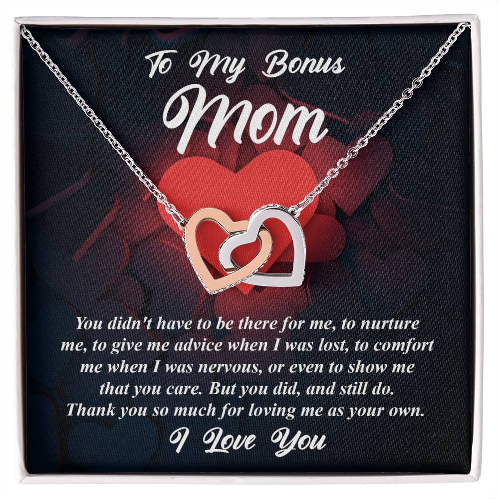 Necklace Gift For Bonus Mom - That You Care