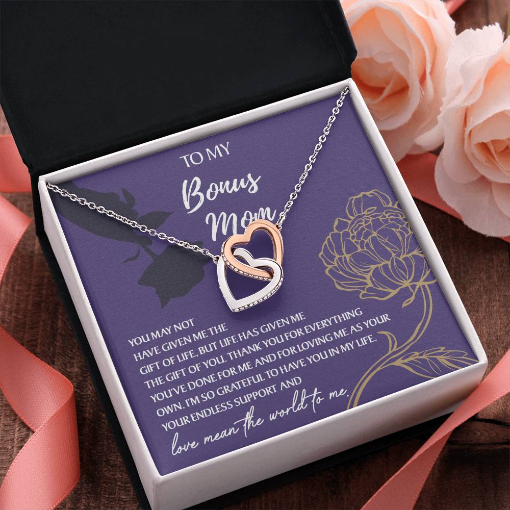 Necklace Gift For Bonus Mom - Endless Support