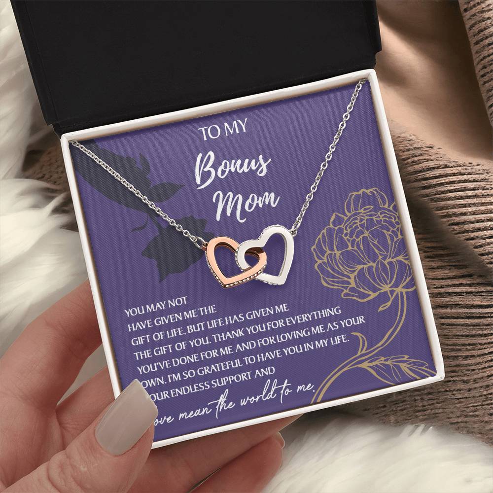 Necklace Gift For Bonus Mom - Endless Support