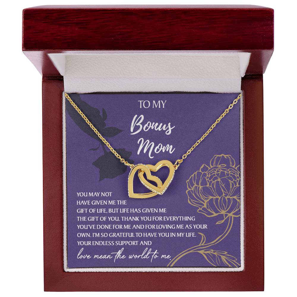 Necklace Gift For Bonus Mom - Endless Support