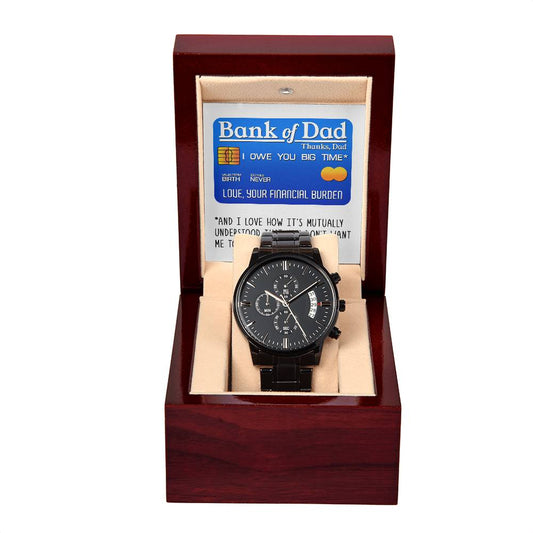 Metal Watch Gift For Dad - Bank of Dad