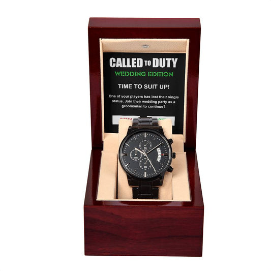 Wedding Gift For Groomsman From Groom - Called To Duty