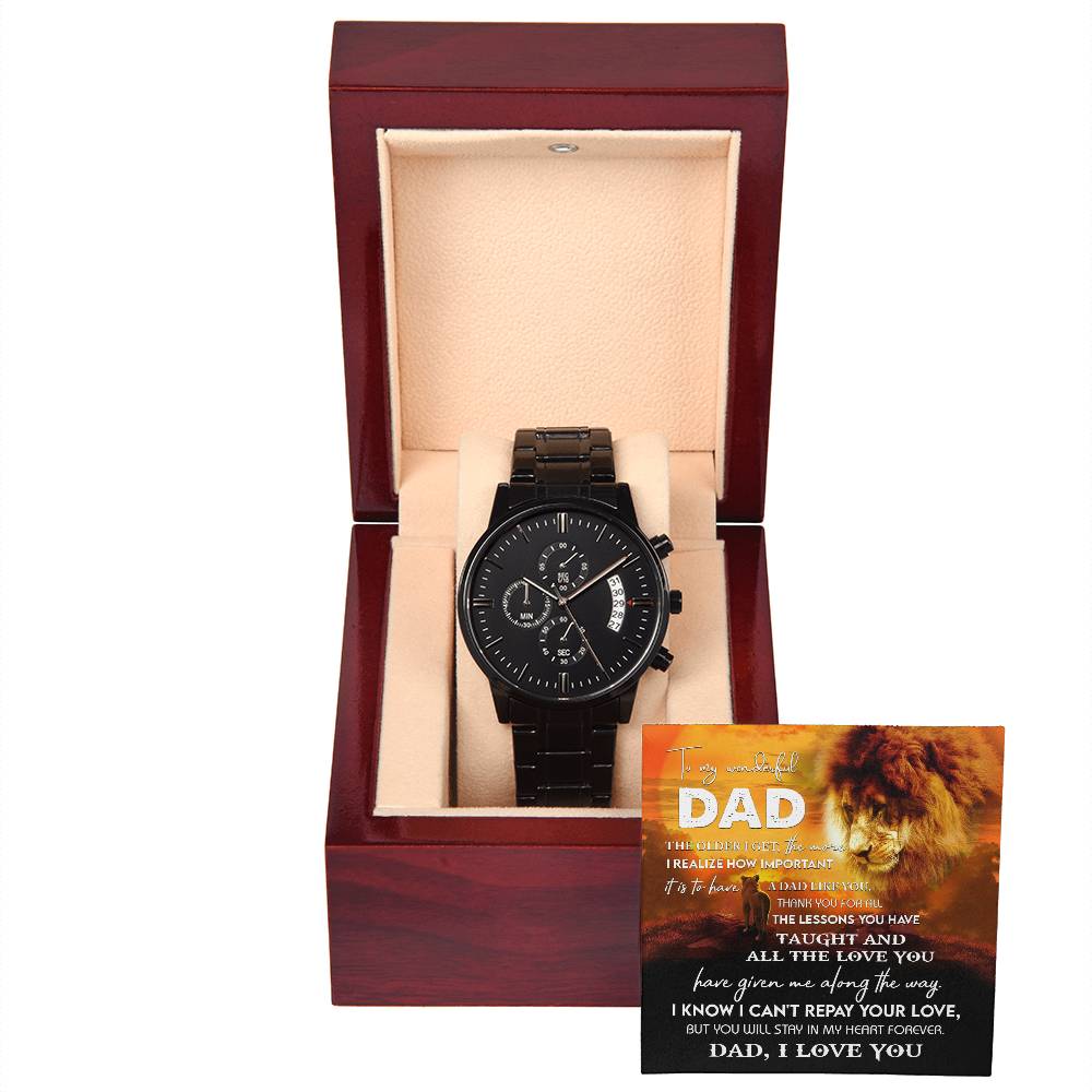 Metal Watch Gift For Dad - Repay Your Love