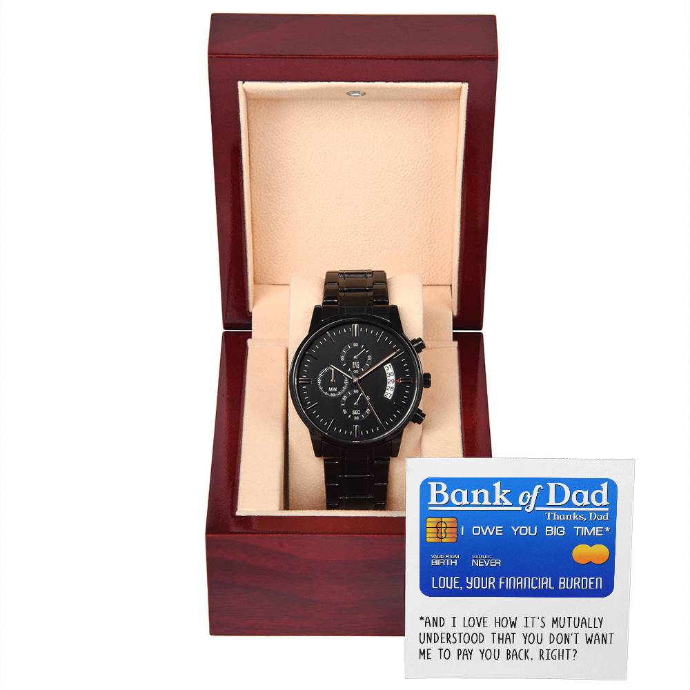 Metal Watch Gift For Dad - Bank of Dad