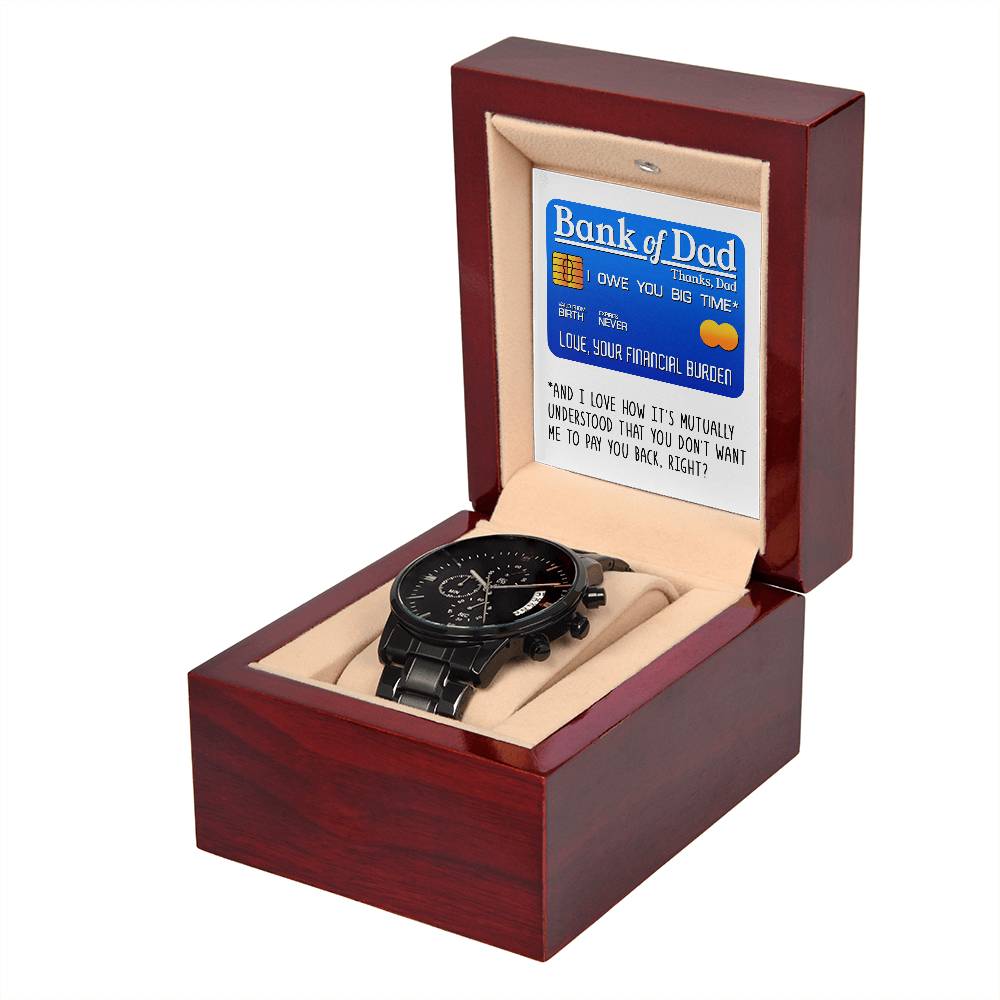 Metal Watch Gift For Dad - Bank of Dad