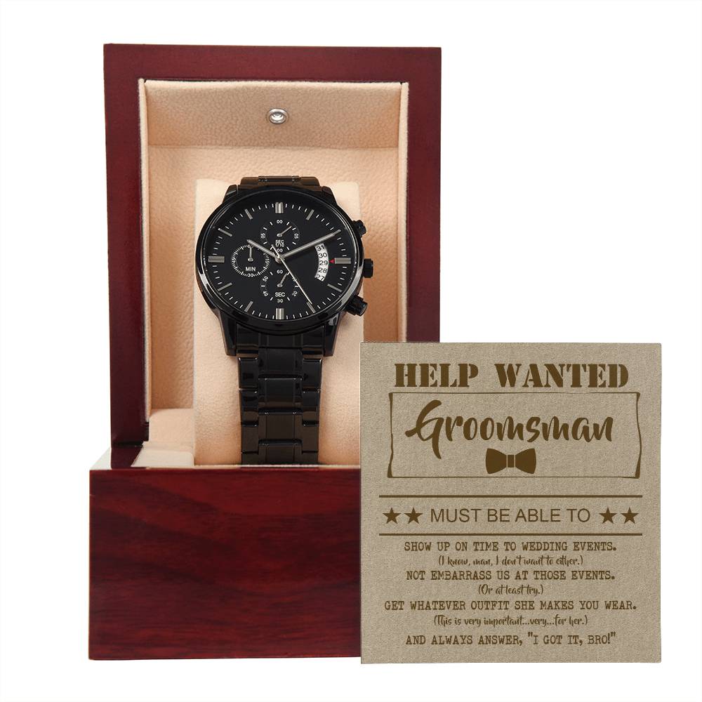 Wedding Gift For Groomsman From Groom - Help Wanted