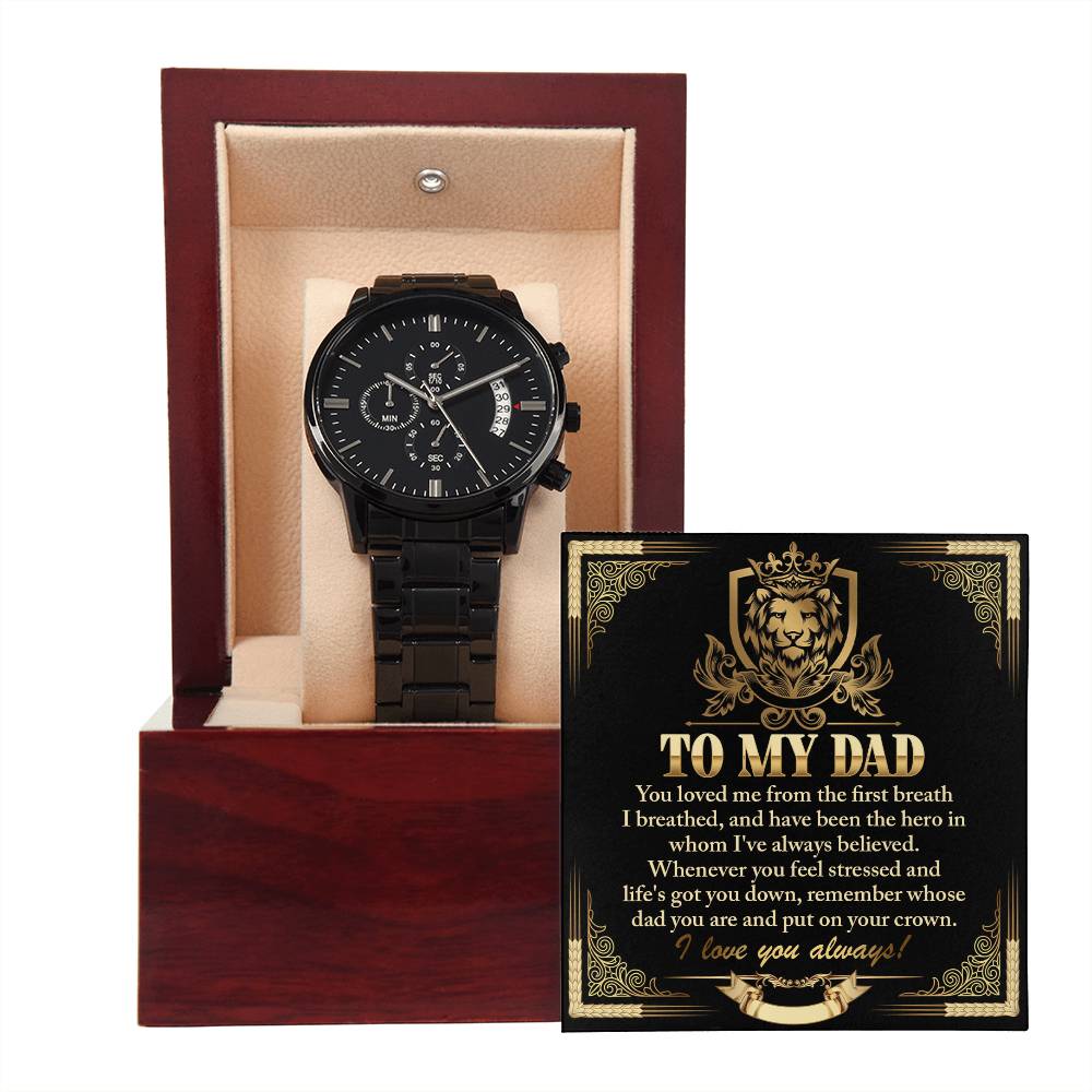 Metal Watch Gift For Dad - On Your Crown