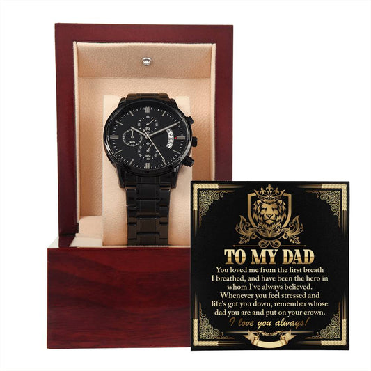 Metal Watch Gift For Dad - On Your Crown