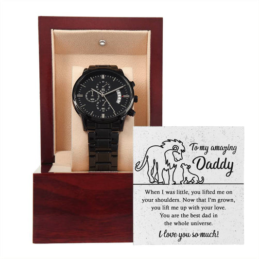 Metal Watch Gift For Dad - On Your Shoulders