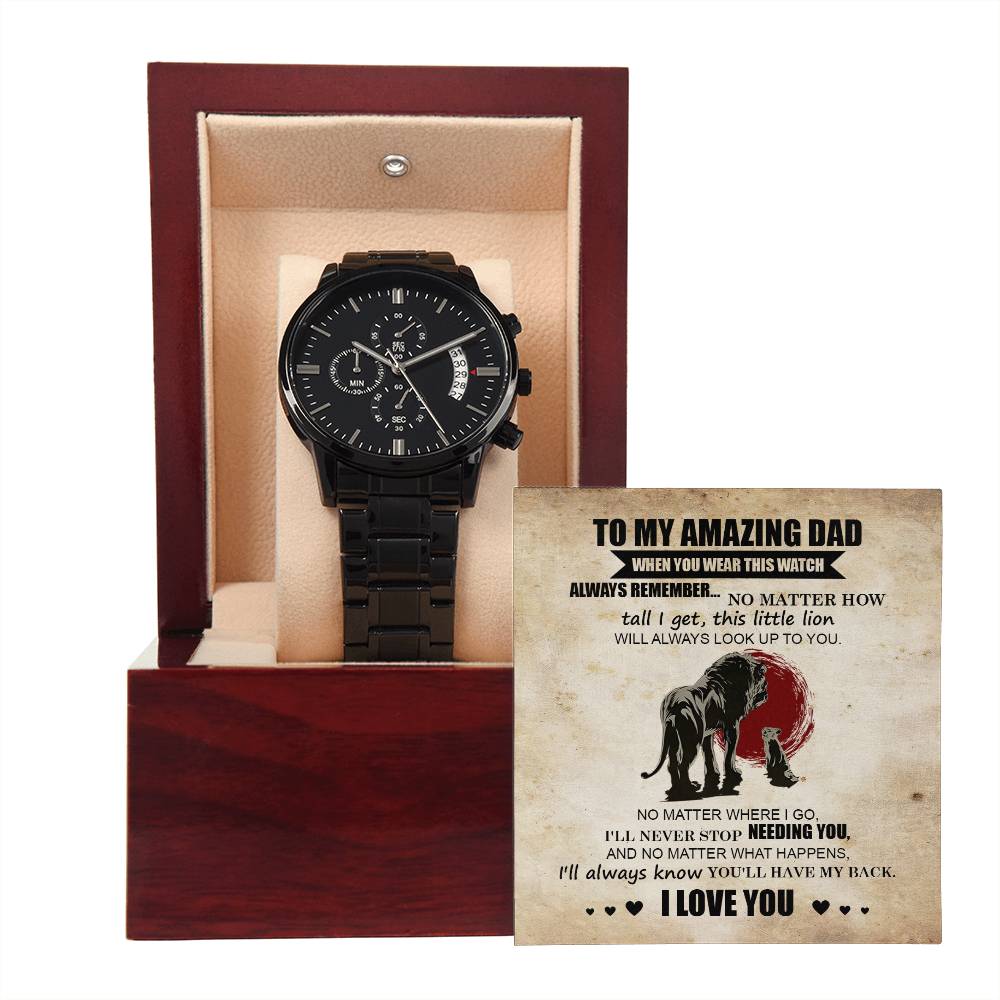Metal Watch Gift For Dad - This Little Lion